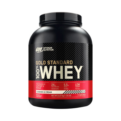 Optimum Nutrition 100% Whey Gold Standard (5lbs) Cookies and (48,45 EUR/kg)