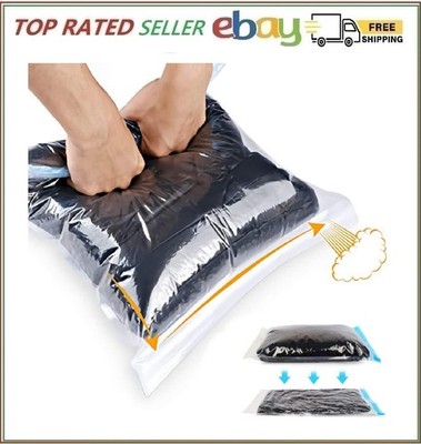 ALMING Compression Bags - Travel Essentials 12 Pack Space Saver No Vacuum or ...