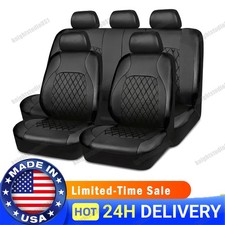 Car 5-seat Covers Full Set Cushion Protector Black Fit For Honda Civic 2001-2022 Car 5-seat Covers Full Set Cushion Protector Black Fit For Honda Civic 2001-2022