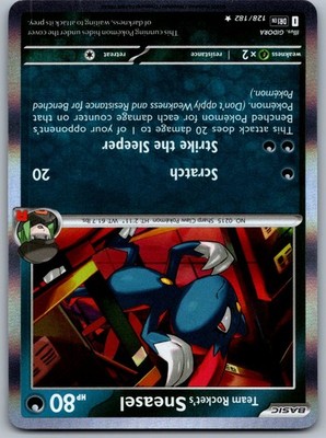Team Rocket's Sneasel 128/182 Destined Rivals Pokemon Holo