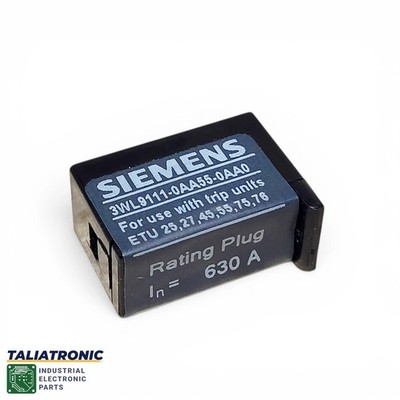 Siemens Sentron 3WL9111-0AA55-0AA0 Rated Current Character Module 630A for ETU45B / TESTED 