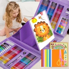 208pcs Art Set Professional Drawing Painting Supplies Kit for Adults Kids Artist