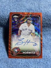 2024 Topps Chrome Spencer Horwitz Rookie Orange Wave /25 Blue Jays