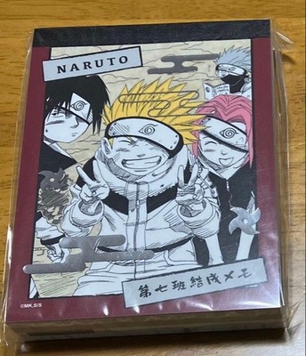 NARUTO Team 7 Formation Memo with Bromide Naruto Sasuke Sakura Kakashi