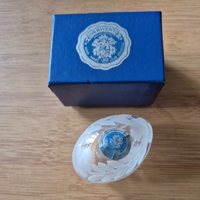 Derwent Kristall Handgefertigte Glas Schmuckschatulle