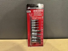 Powerbuilt 8 Piece Zeon Metric Hex Bit Socket Set for Damaged Bolts - 240094