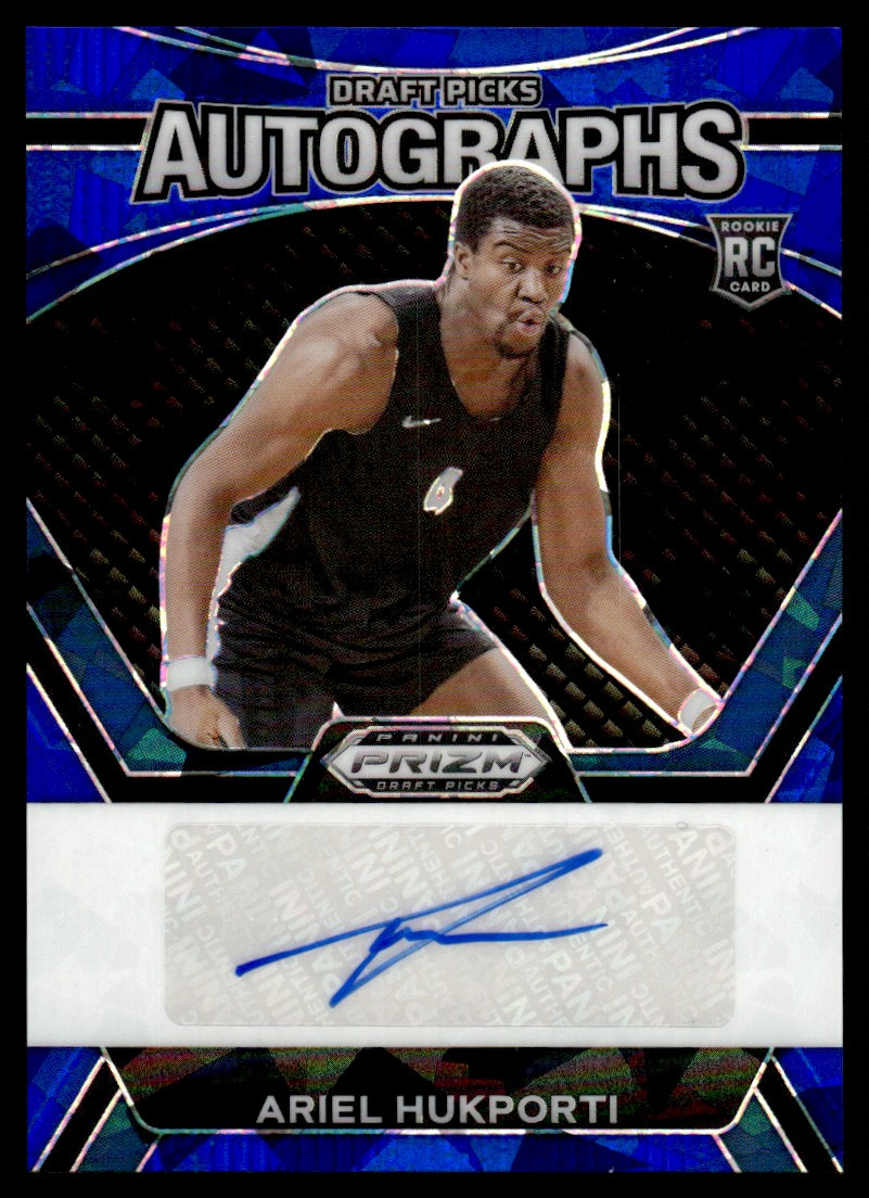 2024-25 Prizm DP Blue Ice Ariel Hukporti Auto 38/75 #DPA-HUK