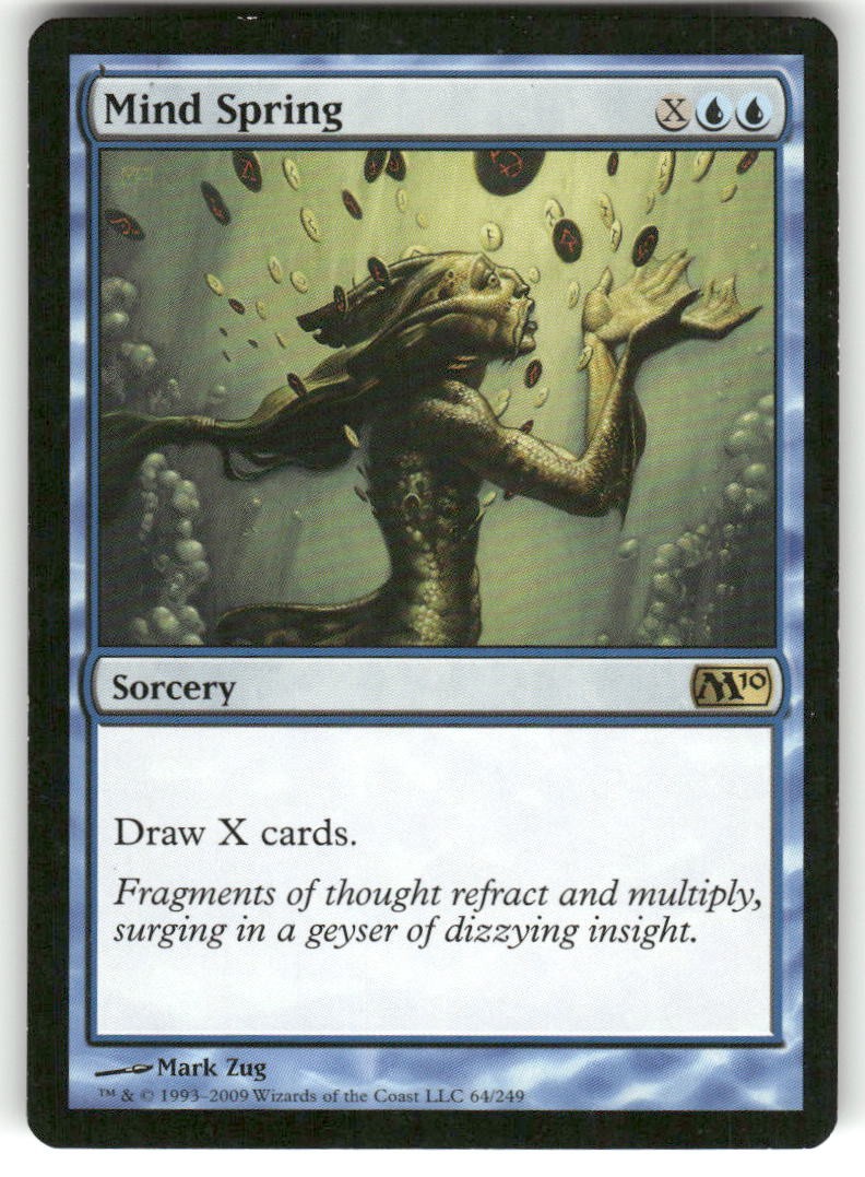 Mind Spring 64 Rare Magic 2010 (M10) Magic: The Gathering Near Mint
