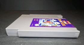 Cartucho y funda antipolvo Snow Brothers (NES, 1991) solamente, algunos da&ntilde;os, probado