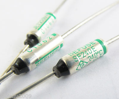20pcs Microtemp Thermal Fuse 240°C TF Cutoff SF240E | eBay