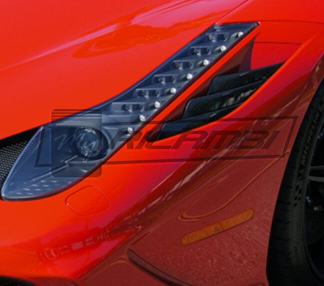 Ferrari 458 Speciale & Aperta Carbon Fiber Front Bumper Air Outlet Fins Blades 