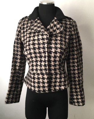 Banana Republic Houndstooth Wool Jacket 