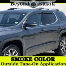 2018 19 2020 2021 2022 Chevy Traverse SMOKE Door Window Vent Visors Rain Guards