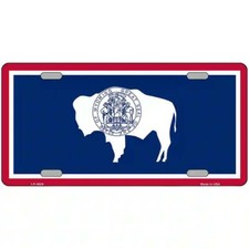 Wyoming Flag Metal Sign