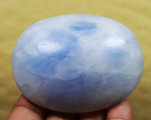 228g Natural Polished Blue Celestite QUARTZ Crystal Gem Stone Healing - Picture 6 of 12