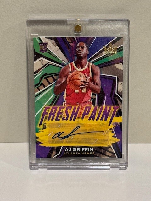 Aj Griffin Hawks 2022-23 Court Kings Rookie Fresh Paint RC Auto 16/199
