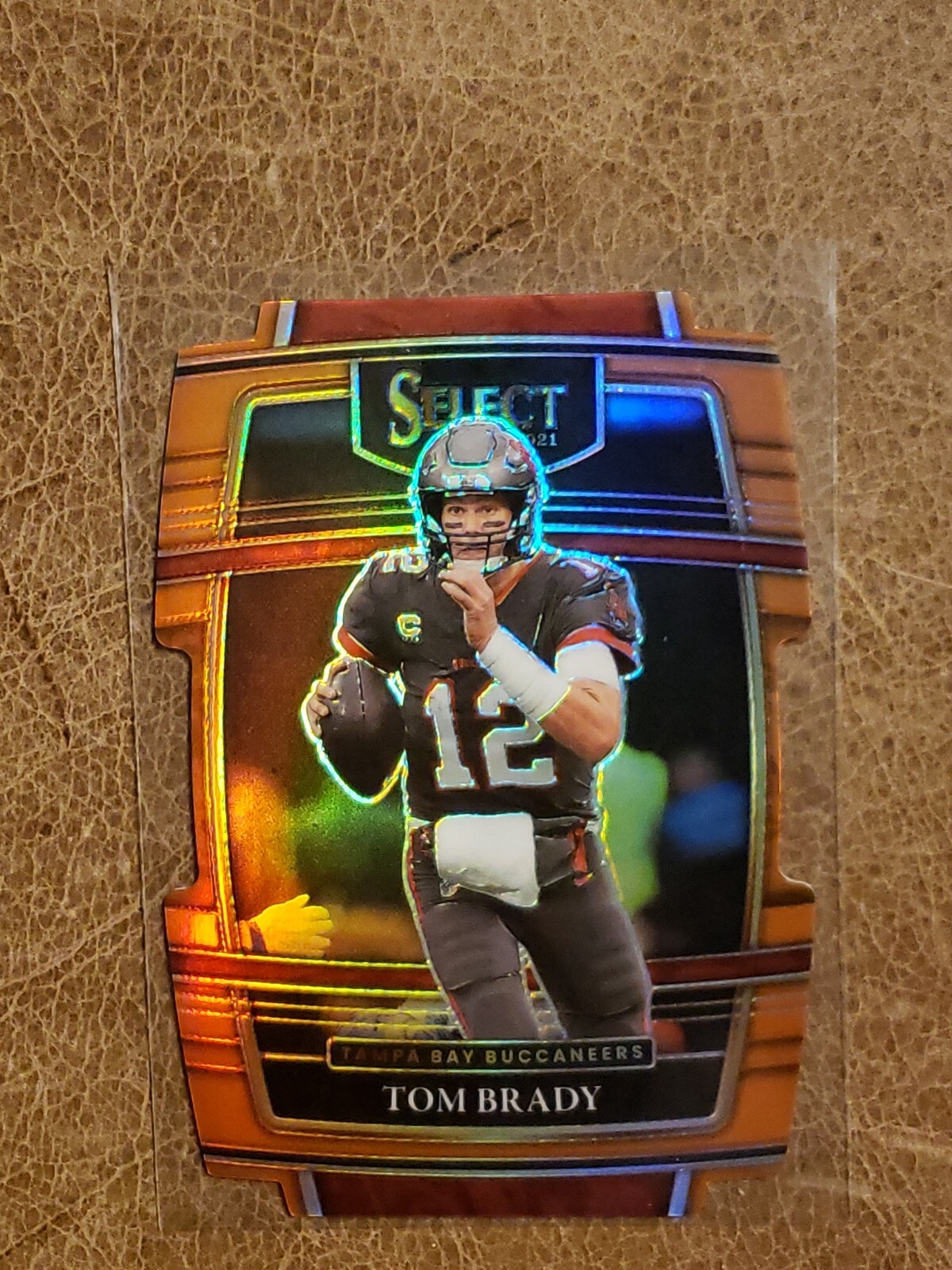 2021 Select Tom Brady Concourse Level Die-Cut Orange  110/249 Prizm! Tampa Bay