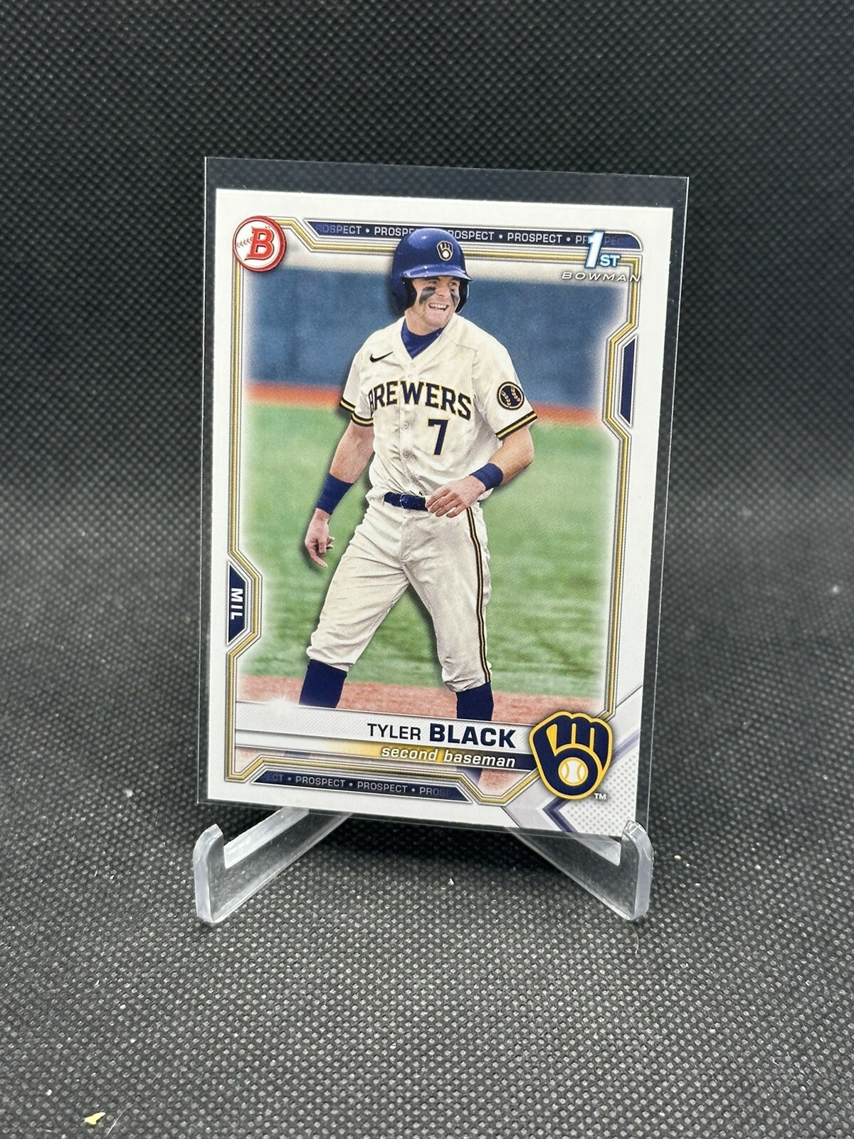 2021 Bowman Draft Base #BD-200 Tyler Black - Milwaukee Brewers lot of (6)