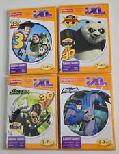 Fisher Price iXL Learning System 4 Learning Games Lot Toy Story 3 Batman Kung Fu