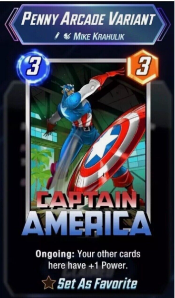Marvel Snap PAX East 2024 Exclusive Card Back - Captain America | eBay