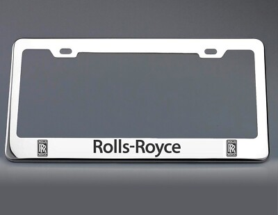 #ad Rolls Royce License Plate Frame Stainless Steel with Laser Engraved $19.25