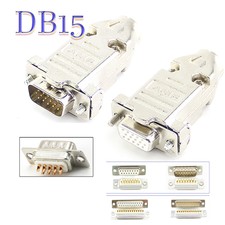 DB15 15 Pin VGA Female Male Plug Solder Coupler gender Changer Connector Lot