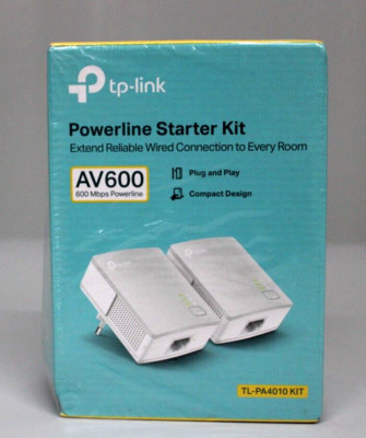 TP-Link AV600 Powerline Starter Kit Netzwerkadapter TL-PA4010 Kit NEU