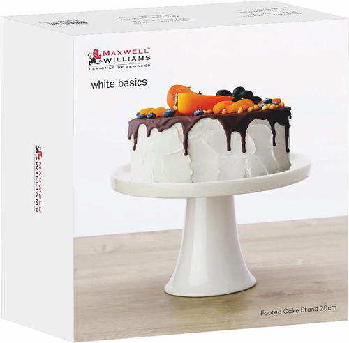 Maxwell & Williams White Basics Footed Cake Stand 20Cm Gift Boxed Size Name:2... - Picture 2 of 12