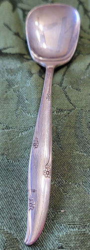 Oneida Community Cucchiaio Zuppa Argento Fiore Placcato Argento Vintage