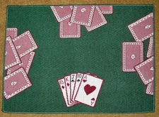 Man Cave ~ Games People Play Cards Tapestry Placemat