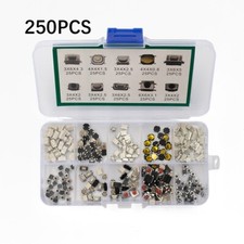 250 Values Tactile Push Button Switch Momentary Tact Assortment Kit For