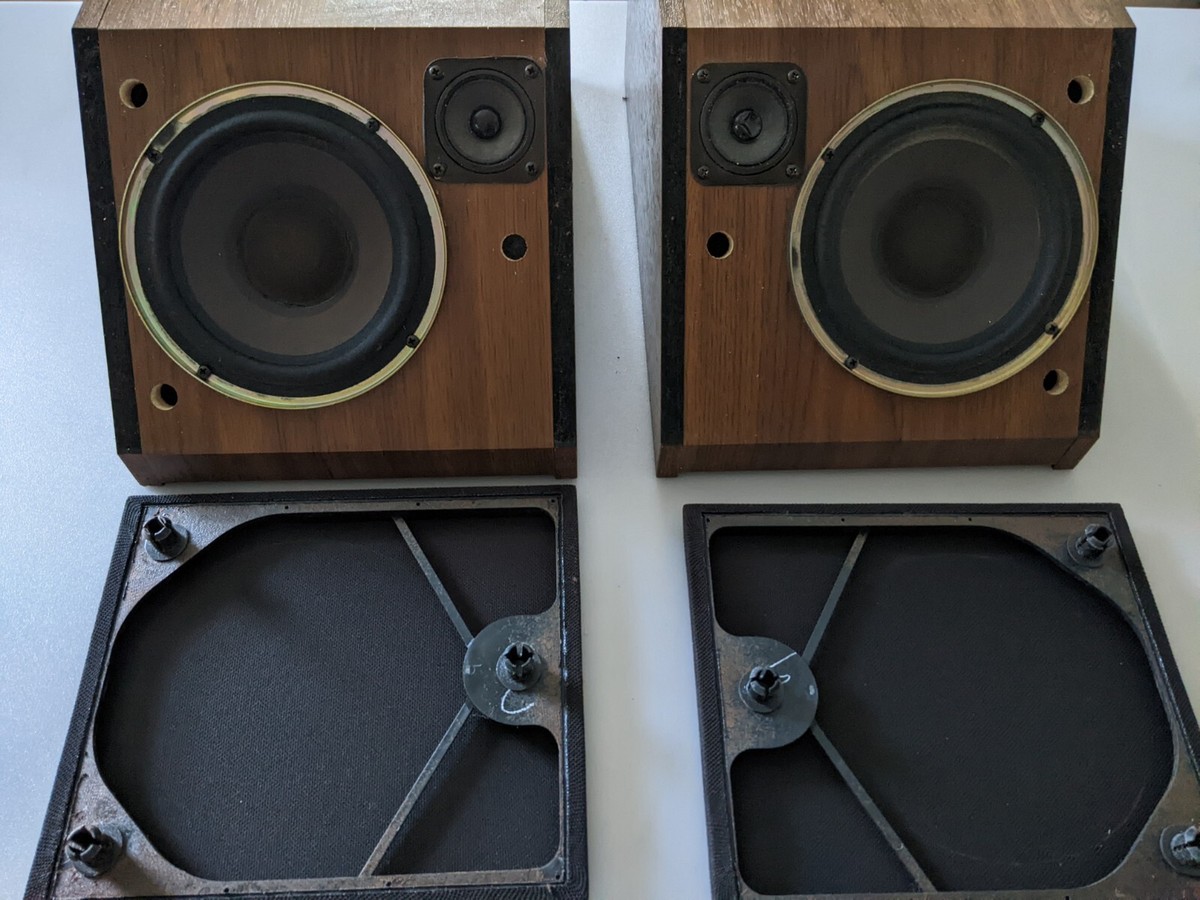 Vintage Bose 2.2 Left & Right Direct Reflecting Wood Angled Vintage Bose 2.2 Left & Right Direct Reflecting Wood Angled