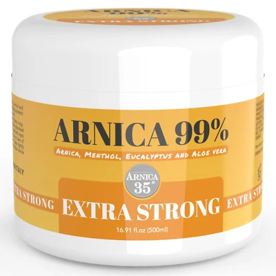 Arnika Gel Stark Und Hochkonzentriert 500 Ml Mit 99% Arnica Montana Kühlende Mus