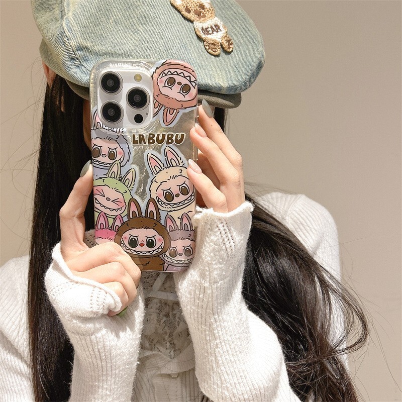 POP MART ラブブ iPhone 16 Pro用 POPMART LABUBU ラブブ iPhone 16 Pro Max ケース - メルカリ