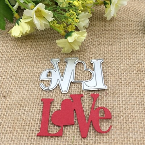 Heart Love Cut Dies Craft Wedding Metal Cutting Die Stencil Card Valentine - Picture 2 of 3