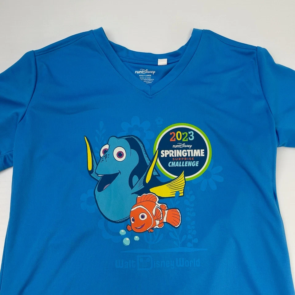 Camisa Dory Feminina Grande Corrida Disney 2023 Primavera Surpresa Desafio Nemo Ginásio Ni - Imagem 2 de 4