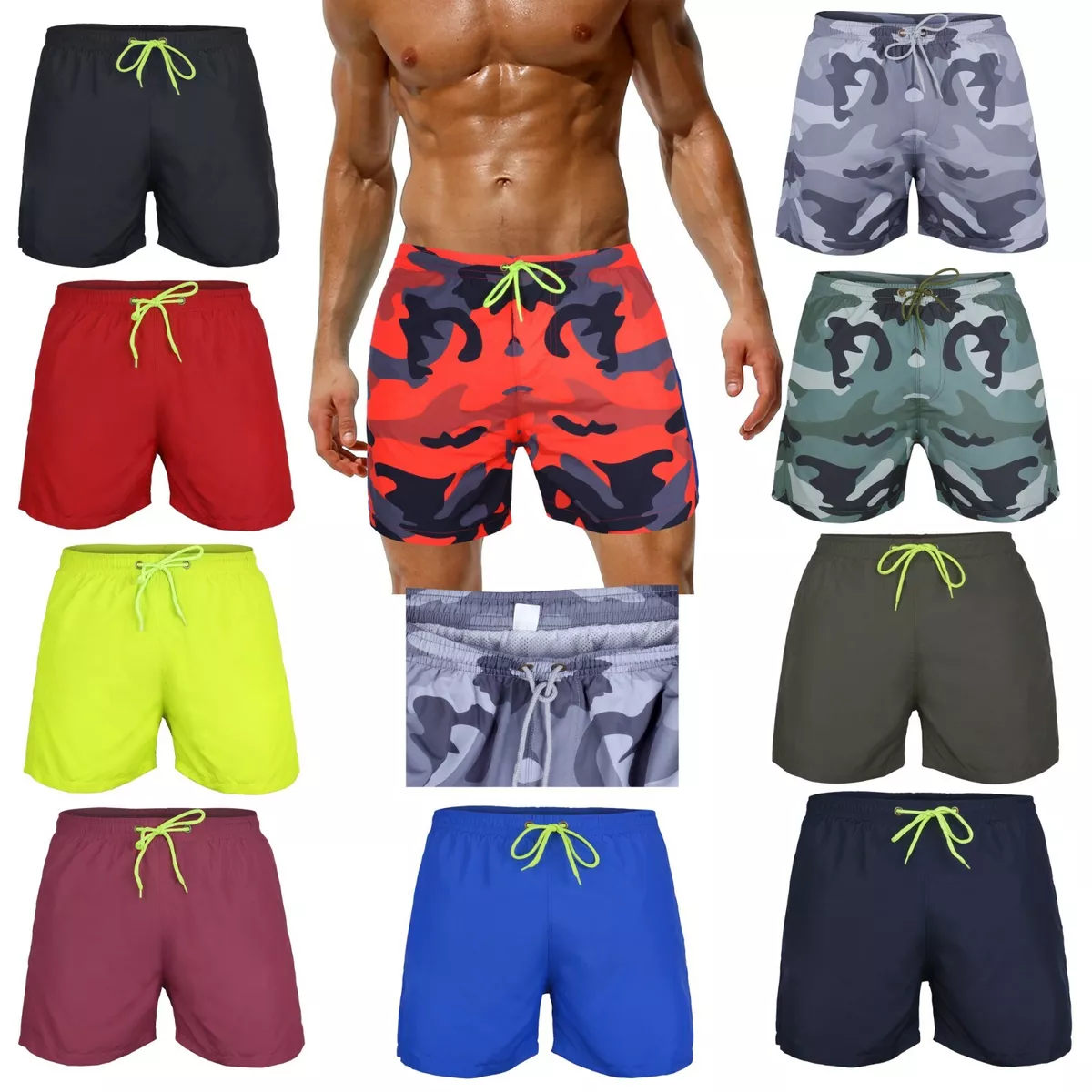 Mens swim shorts on clearance ebay