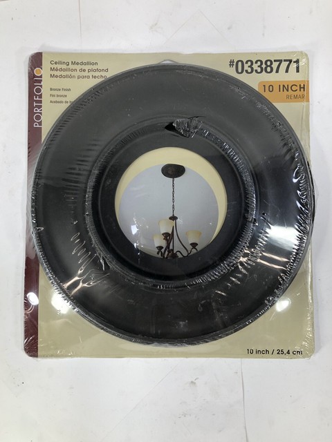 Portfolio 10 Bronze Finish Ceiling Medallion 0338771 For Sale