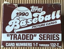 1990 Topps Baseball Traded Series Box Set New Boxed “Rough” X