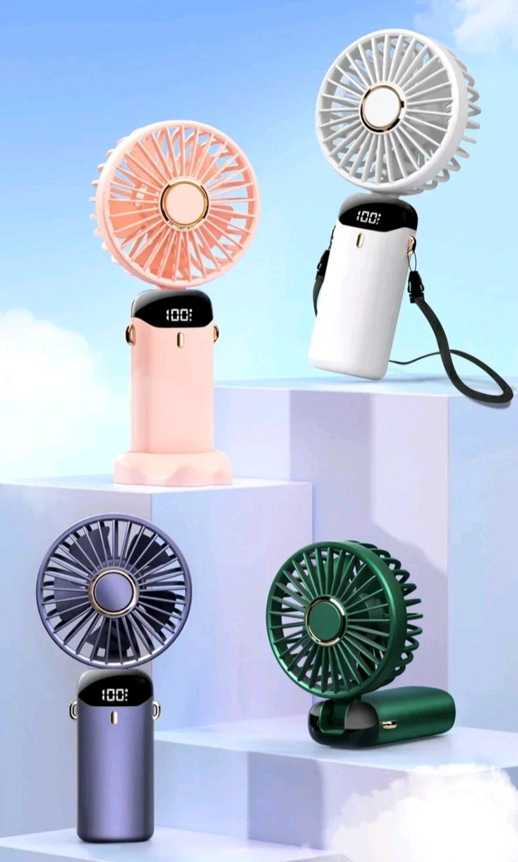 Mini ventilateur à main coloré pour le bureau, les transports et les voyages