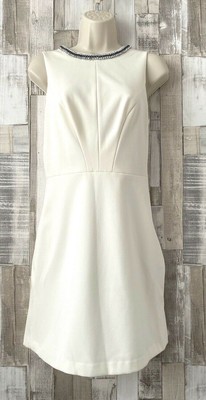 warehouse diamante collar dress