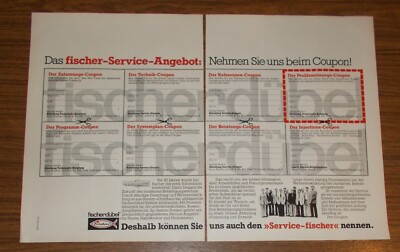 Rare Advertising Fischer FISHING PLUGS - Take In The Coupon! 1979