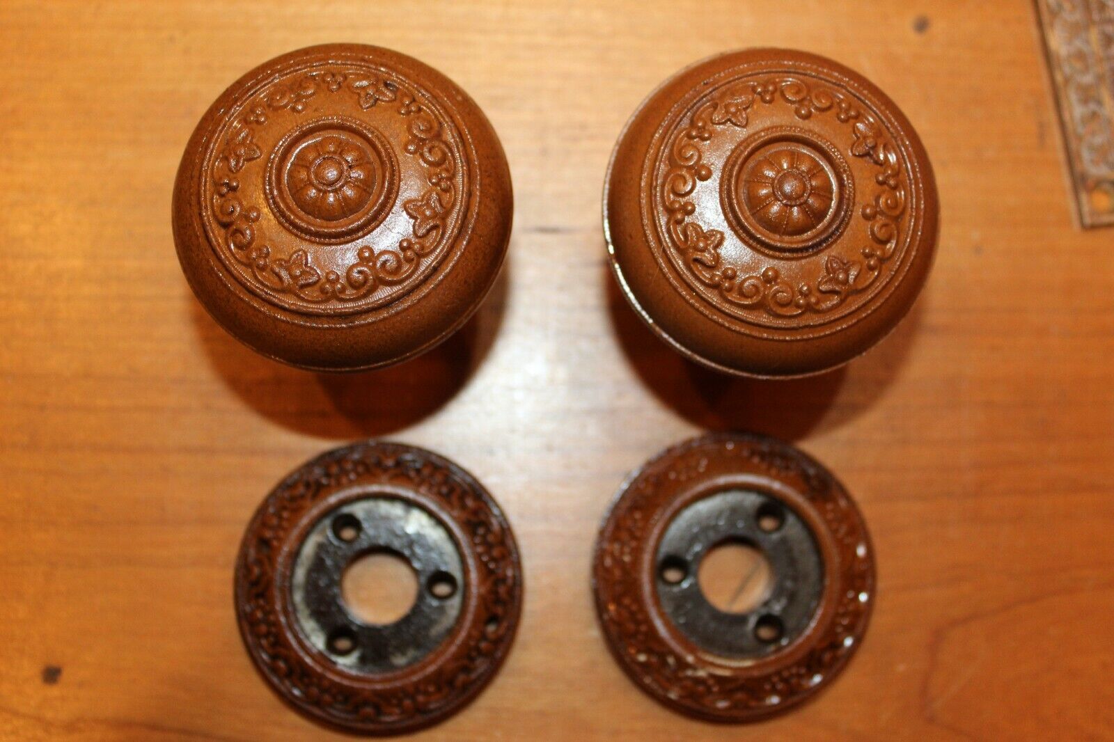 Collector Quality Victorian Corbin V-10200 Lava Composite Doorknob C:1874 U-12