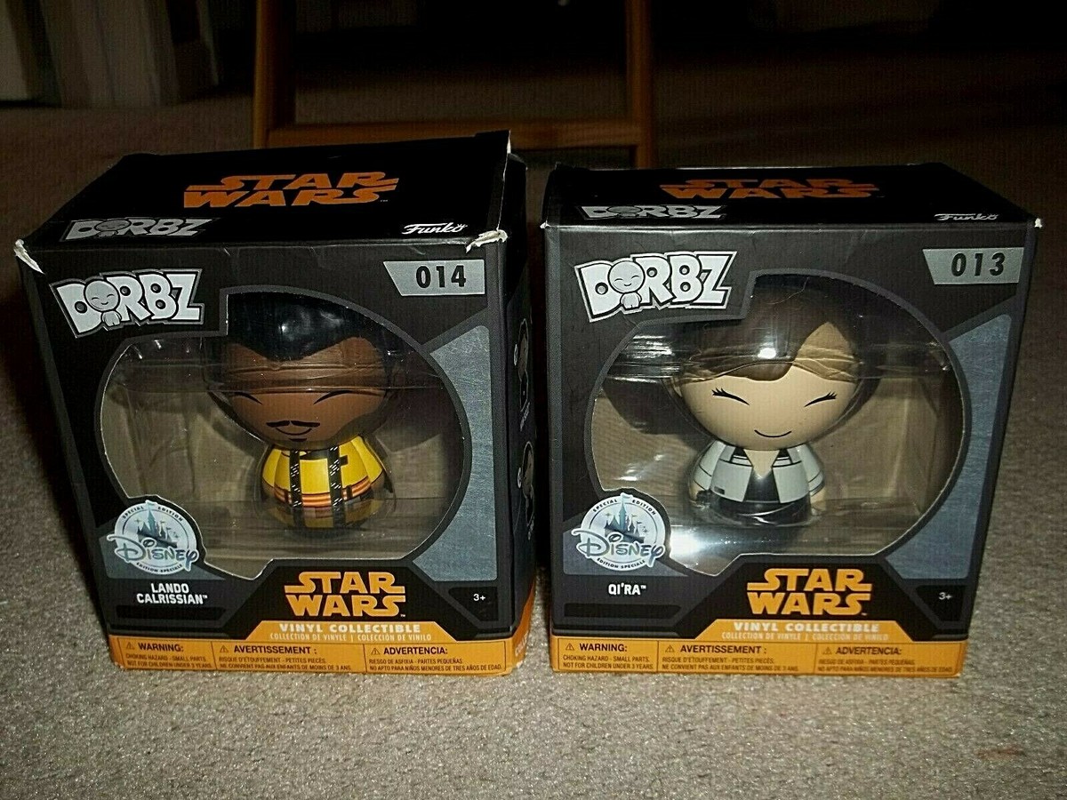 Lot Star Wars Lando Calrissian Qi'Ra Funko Dorbz 013 014 Vinyl