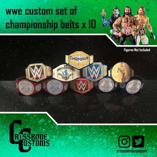 10 cinturones personalizados de campeonato de lucha libre de la para de Mattel/Jakks/Hasbro | eBay