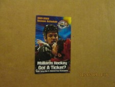 UHL Quad City Mallards Vintage Circa 2001-2002 Team Logo Hockey Pocket Schedule