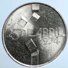 1974 PORTUGAL April 25 Yrs Carnation Revolution Silver 100 Escudos Coin i111418