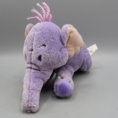 Disney Store Plush Lumpy Heffalump Stuffed Animal Elephant Purple 15"