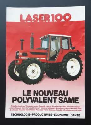 Brochure Tractor SAM LASER 100 Size: 21x30cm Double-sided Prospect | eBay