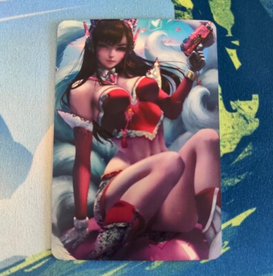 D.Va Dva Overwatch Waifu Custom Doujin Goddess Story Card